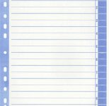 Wekre Trennblätter weiß/blau