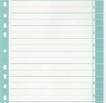 Wekre Trennblätter weiß/grün