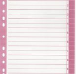 Wekre Trennblätter weiß/rot