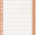 Wekre Trennblätter weiß/orange