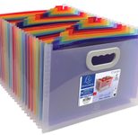 Exacompta Fächermappe Crystal, A4, 24 Fächer