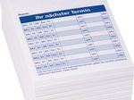 KÖNIG & EBHARDT Terminblöcke weiß DIN A7