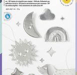 folia Prägefolie silber, 3 Blatt