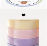 folia Geschenkband PASTELL satiniert pink, orange, gelb, grün, blau 10,0 mm x 4,0 m