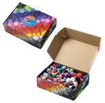 folia Pompons bunt Jumbo Ø 1,0 - 4,0 cm, 900 St.