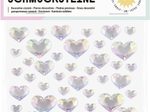 folia Schmucksteine HEARTS IRIDESCENT transparent