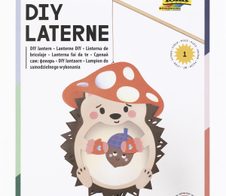 folia Laternen Bastelset HEDGEHOG braun