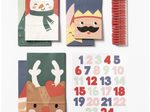 folia Adventskalender SANTA & FRIENDS mehrfarbig
