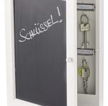 Zeller Schlüsselkasten Tafel, 22x5x30 cm, weiß