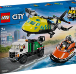 LEGO® City 60505 Kombinationsset mit Flugzeug, Wartungsfahrzeug und Luftkissenboot