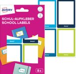AVERY Zweckform Schuletiketten blau, grün 48x70
