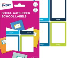 AVERY Zweckform Schuletiketten blau, grün 48x70