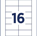 AVERY Zweckform Namensetiketten weiß 74 mm x 34 mm