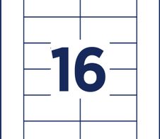 AVERY Zweckform Namensetiketten weiß 74 mm x 34 mm