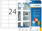 HERMA wetterfeste Etiketten weiß 66,0 x 33,8 mm