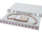 Digitus LWL Spleißbox, 1HE, bestückt, 12x LC DX, OM4