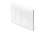 Digitus Leerdose für Keystone Module, Rahmen 80x80mm, Französischer Typ