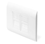 Digitus Leerdose für Keystone Module, Rahmen 80x80mm, Französischer Typ