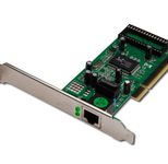 Digitus Single Port Gigabit Ethernet Netzwerkkarte, RJ45, PCI, Realtek Chipsatz