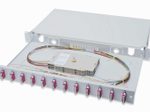 Digitus LWL Spleißbox, 1HE, bestückt, 12x SC DX, OM4
