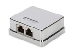 Digitus CAT 6A Konsolidierungsgehäuse 2 Keystone Modul, geschirmt, 2-Port
