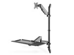 Digitus Flexibler Steh-/ Sitz-Arbeitsplatz zur Wandmontage, Single Monitor