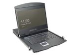 Digitus 19" LCD KVM Konsole, 8-Port CAT 5, deutsche Tastatur