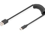 Digitus USB 2.0 - USB - A auf USB - C Spiralkabel