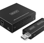 Digitus USB 3.2 Gen1 Fiber Extender, 5 Gbps, 4 Ports: 3x USB-A / 1x USB-C, 300m