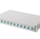 Digitus LWL Spleißbox, 1HE, bestückt, 12x LC DX, OM3