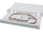 Digitus LWL Spleißbox, 1HE, bestückt, 24x LC DX, OM3