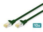 Digitus CAT 6A S/FTP Patchkabel, 10 Stück