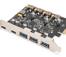 Digitus PCIe Karte 2x USB-C + 3x USB A