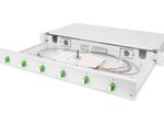 Digitus LWL-Spleißbox, 1HE, bestückt, 6x LC-APC DX, OS2