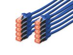 Digitus CAT 6 S/FTP Patchkabel, 10 Stück