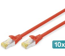 Digitus CAT 6A S/FTP Patchkabel, 10 Stück