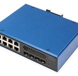 Digitus Industrieller 8+4 10G Uplink Port L3 managed Gigabit Ethernet PoE Switch