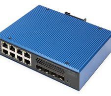 Digitus Industrieller 8+4 10G Uplink Port L3 managed Gigabit Ethernet PoE Switch