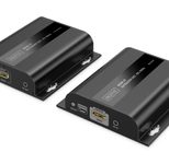 Digitus HDMI IP Extender Set, 4K/60Hz 120/200 m, One-to-Many, CAT, Schwarz