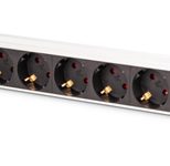 Digitus DN-95436 Stromverteilereinheit (PDU) 8 AC-Ausgänge 1U Schwarz, Silber