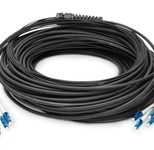 Digitus Vorkonfektionierte Glasfaser Universal Breakout Kabel, Singlemode OS2, 8 Fasern, LC/UPC - LC/UPC