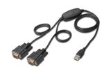 Digitus USB 2.0 zu 2x RS232-Kabel