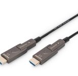 Digitus 4K - HDMI AOC Hybrid Glasfaserkabel mit 20m abnehmbaren Stecker