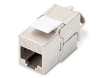 Digitus CAT 6A Keystone Modul, geschirmt, werkzeugfreie Montage