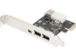 Digitus PCI Express Karte, Firewire 1394a (3+1 Port)