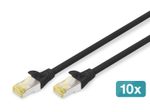 Digitus CAT 6A S/FTP Patchkabel, 10 Stück