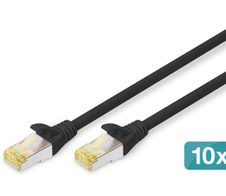 Digitus CAT 6A S/FTP Patchkabel, 10 Stück