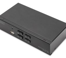 Digitus KVM Switch, 4x1 DP, DP Out, USB