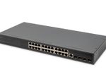 Digitus 24-Port Gigabit Switch, 19 Zoll, Managed, 4 SFP+ Uplinks