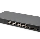 Digitus 24-Port Gigabit Switch, 19 Zoll, Managed, 4 SFP+ Uplinks
